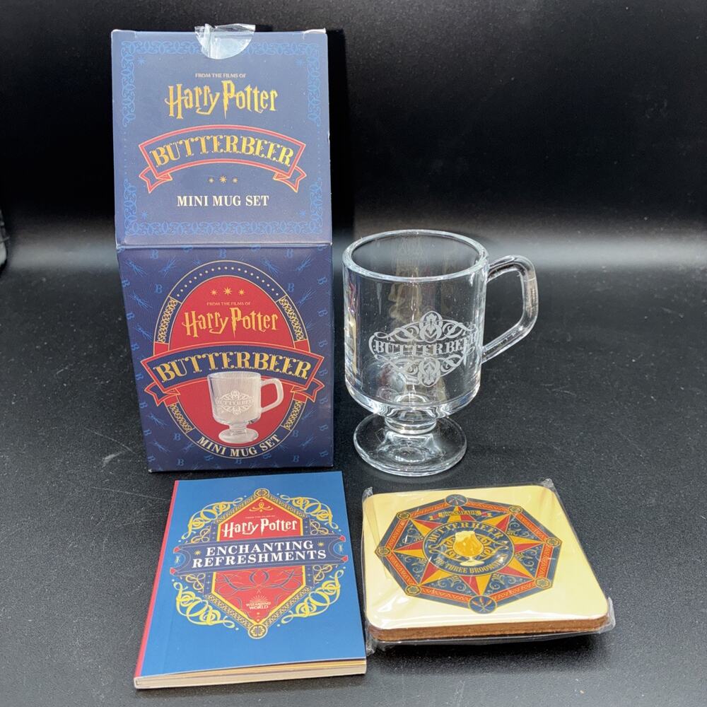 Harry Potter Butterbeer Mini Mug & Book Set Fan Gift HP Wizarding World